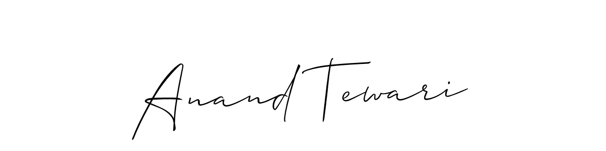 Anand Tewari stylish signature style. Best Handwritten Sign (Allison_Script) for my name. Handwritten Signature Collection Ideas for my name Anand Tewari. Anand Tewari signature style 2 images and pictures png