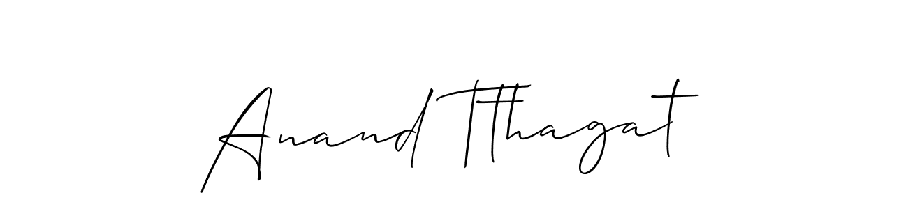 Make a beautiful signature design for name Anand Tthagat. With this signature (Allison_Script) style, you can create a handwritten signature for free. Anand Tthagat signature style 2 images and pictures png