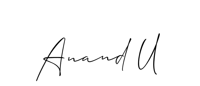 Once you've used our free online signature maker to create your best signature Allison_Script style, it's time to enjoy all of the benefits that Anand U name signing documents. Anand U signature style 2 images and pictures png