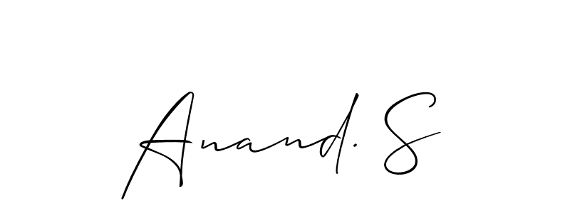 You can use this online signature creator to create a handwritten signature for the name Anand. S. This is the best online autograph maker. Anand. S signature style 2 images and pictures png