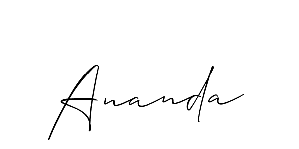 How to make Ananda name signature. Use Allison_Script style for creating short signs online. This is the latest handwritten sign. Ananda signature style 2 images and pictures png