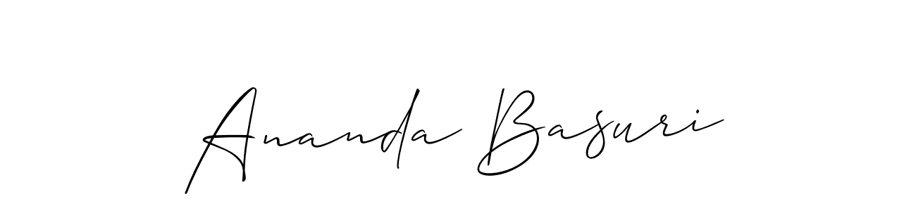 Make a beautiful signature design for name Ananda Basuri. Use this online signature maker to create a handwritten signature for free. Ananda Basuri signature style 2 images and pictures png