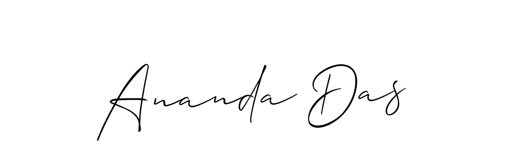 Similarly Allison_Script is the best handwritten signature design. Signature creator online .You can use it as an online autograph creator for name Ananda Das. Ananda Das signature style 2 images and pictures png