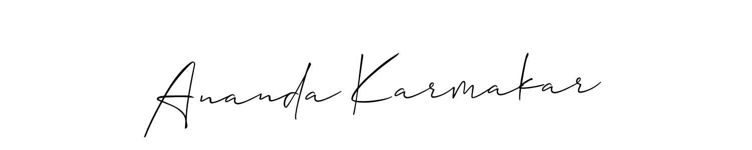 Best and Professional Signature Style for Ananda Karmakar. Allison_Script Best Signature Style Collection. Ananda Karmakar signature style 2 images and pictures png