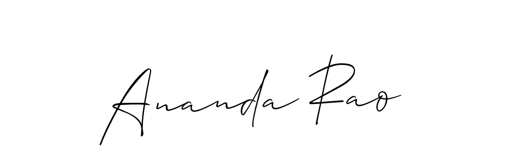 How to make Ananda Rao signature? Allison_Script is a professional autograph style. Create handwritten signature for Ananda Rao name. Ananda Rao signature style 2 images and pictures png