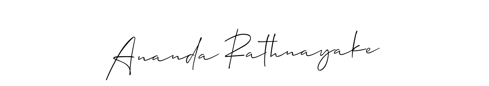 if you are searching for the best signature style for your name Ananda Rathnayake. so please give up your signature search. here we have designed multiple signature styles  using Allison_Script. Ananda Rathnayake signature style 2 images and pictures png