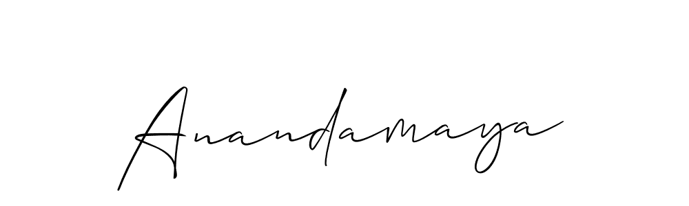 if you are searching for the best signature style for your name Anandamaya. so please give up your signature search. here we have designed multiple signature styles  using Allison_Script. Anandamaya signature style 2 images and pictures png