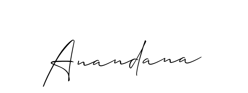 Make a short Anandana signature style. Manage your documents anywhere anytime using Allison_Script. Create and add eSignatures, submit forms, share and send files easily. Anandana signature style 2 images and pictures png