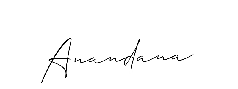 You should practise on your own different ways (Allison_Script) to write your name (Anandana) in signature. don't let someone else do it for you. Anandana signature style 2 images and pictures png