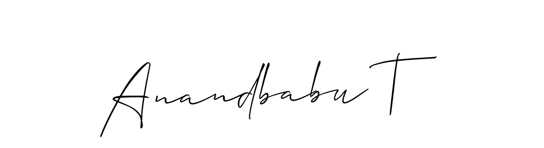Once you've used our free online signature maker to create your best signature Allison_Script style, it's time to enjoy all of the benefits that Anandbabu T name signing documents. Anandbabu T signature style 2 images and pictures png