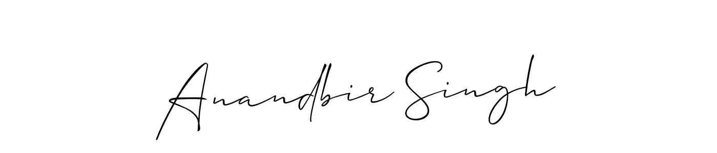 How to make Anandbir Singh signature? Allison_Script is a professional autograph style. Create handwritten signature for Anandbir Singh name. Anandbir Singh signature style 2 images and pictures png