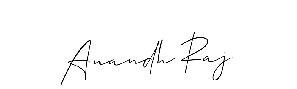 Best and Professional Signature Style for Anandh Raj. Allison_Script Best Signature Style Collection. Anandh Raj signature style 2 images and pictures png