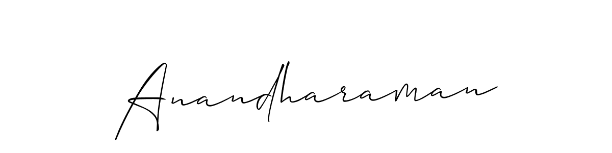 if you are searching for the best signature style for your name Anandharaman. so please give up your signature search. here we have designed multiple signature styles  using Allison_Script. Anandharaman signature style 2 images and pictures png