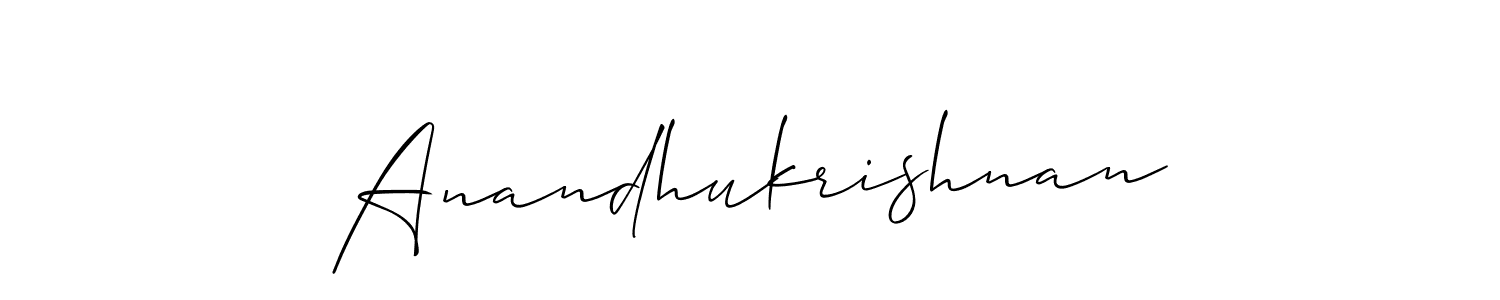 if you are searching for the best signature style for your name Anandhukrishnan. so please give up your signature search. here we have designed multiple signature styles  using Allison_Script. Anandhukrishnan signature style 2 images and pictures png