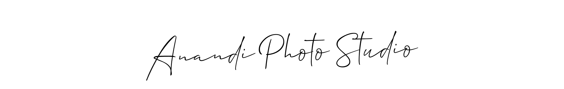 Make a short Anandi Photo Studio signature style. Manage your documents anywhere anytime using Allison_Script. Create and add eSignatures, submit forms, share and send files easily. Anandi Photo Studio signature style 2 images and pictures png