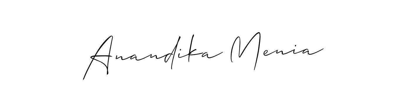 Once you've used our free online signature maker to create your best signature Allison_Script style, it's time to enjoy all of the benefits that Anandika Menia name signing documents. Anandika Menia signature style 2 images and pictures png