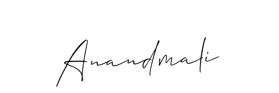 Anandmali stylish signature style. Best Handwritten Sign (Allison_Script) for my name. Handwritten Signature Collection Ideas for my name Anandmali. Anandmali signature style 2 images and pictures png