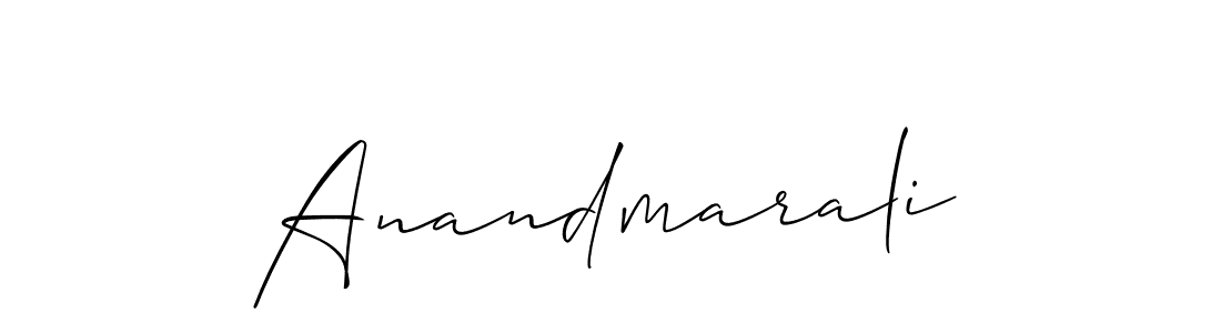 Create a beautiful signature design for name Anandmarali. With this signature (Allison_Script) fonts, you can make a handwritten signature for free. Anandmarali signature style 2 images and pictures png