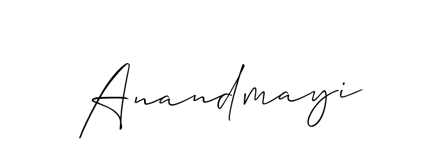 You should practise on your own different ways (Allison_Script) to write your name (Anandmayi) in signature. don't let someone else do it for you. Anandmayi signature style 2 images and pictures png