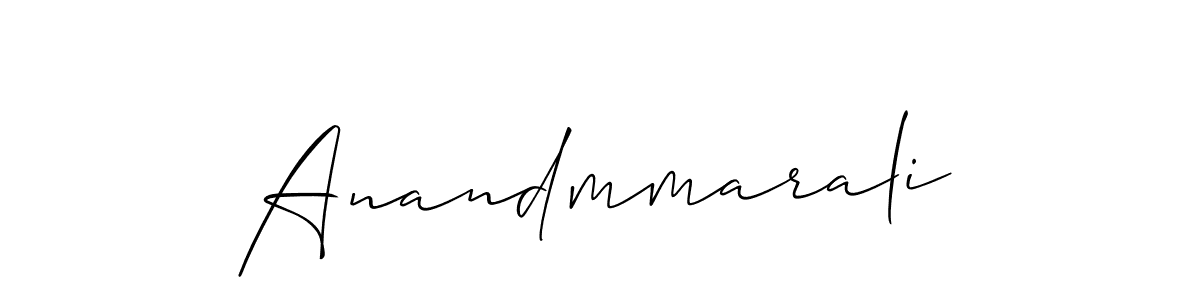 Create a beautiful signature design for name Anandmmarali. With this signature (Allison_Script) fonts, you can make a handwritten signature for free. Anandmmarali signature style 2 images and pictures png