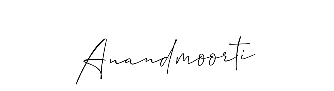 Create a beautiful signature design for name Anandmoorti. With this signature (Allison_Script) fonts, you can make a handwritten signature for free. Anandmoorti signature style 2 images and pictures png