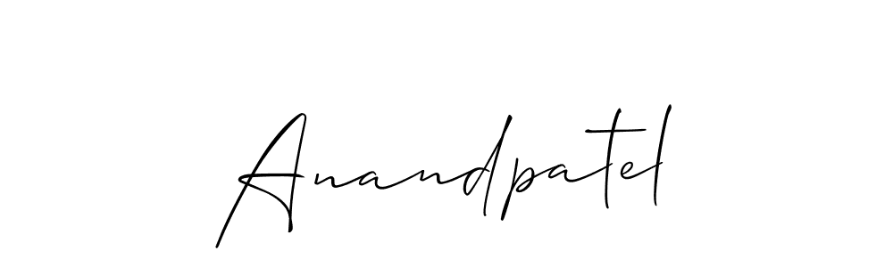 How to Draw Anandpatel signature style? Allison_Script is a latest design signature styles for name Anandpatel. Anandpatel signature style 2 images and pictures png