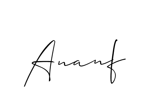 How to Draw Ananf signature style? Allison_Script is a latest design signature styles for name Ananf. Ananf signature style 2 images and pictures png