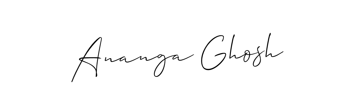 The best way (Allison_Script) to make a short signature is to pick only two or three words in your name. The name Ananga Ghosh include a total of six letters. For converting this name. Ananga Ghosh signature style 2 images and pictures png