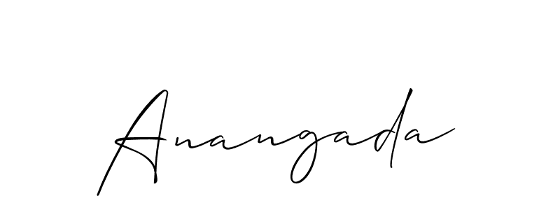Anangada stylish signature style. Best Handwritten Sign (Allison_Script) for my name. Handwritten Signature Collection Ideas for my name Anangada. Anangada signature style 2 images and pictures png