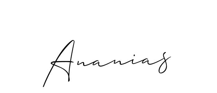 Also we have Ananias name is the best signature style. Create professional handwritten signature collection using Allison_Script autograph style. Ananias signature style 2 images and pictures png