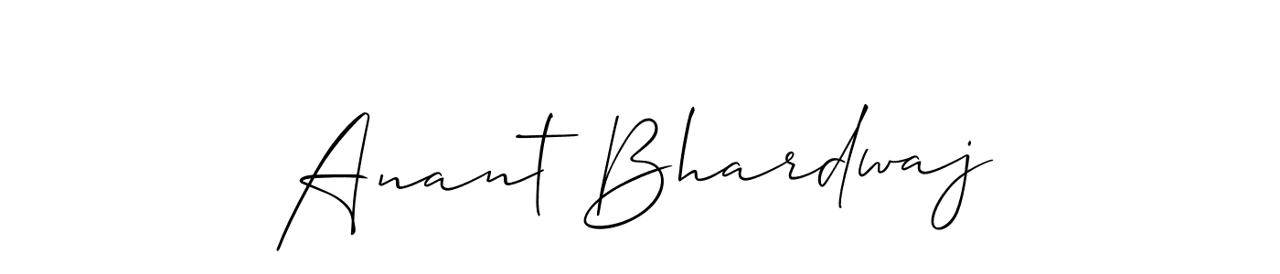 Design your own signature with our free online signature maker. With this signature software, you can create a handwritten (Allison_Script) signature for name Anant Bhardwaj. Anant Bhardwaj signature style 2 images and pictures png