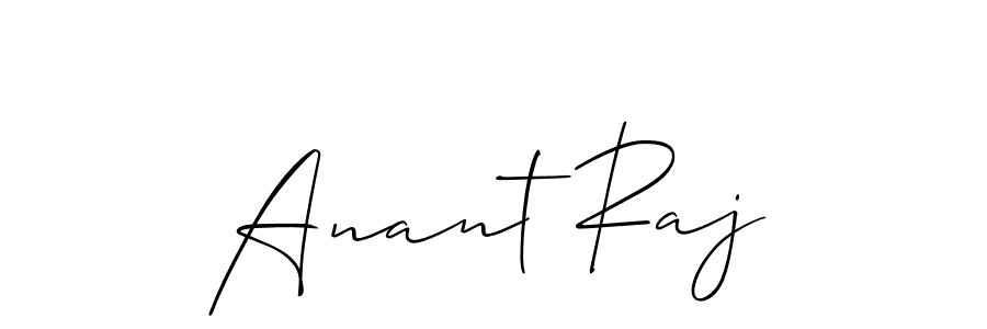 Anant Raj stylish signature style. Best Handwritten Sign (Allison_Script) for my name. Handwritten Signature Collection Ideas for my name Anant Raj. Anant Raj signature style 2 images and pictures png