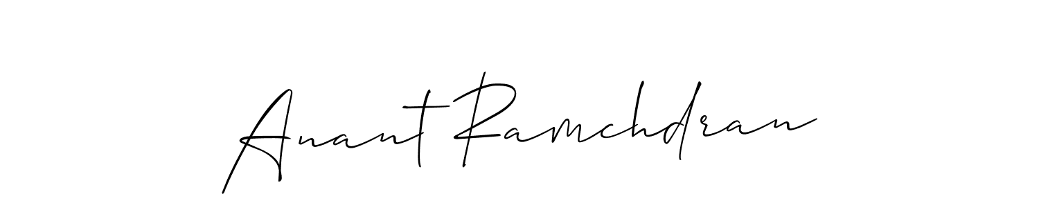 How to Draw Anant Ramchdran signature style? Allison_Script is a latest design signature styles for name Anant Ramchdran. Anant Ramchdran signature style 2 images and pictures png