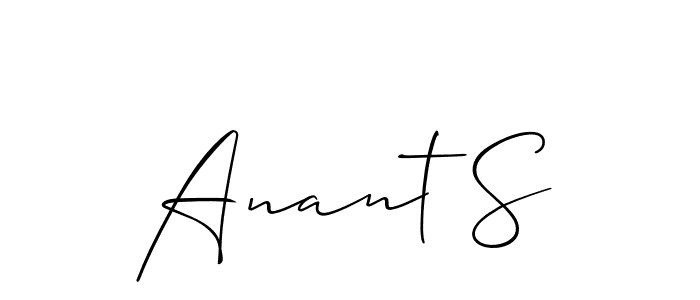 You can use this online signature creator to create a handwritten signature for the name Anant S. This is the best online autograph maker. Anant S signature style 2 images and pictures png