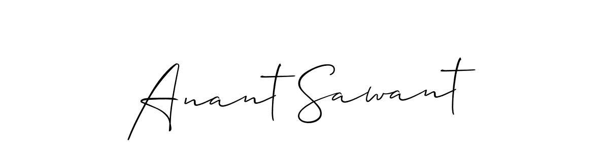 Allison_Script is a professional signature style that is perfect for those who want to add a touch of class to their signature. It is also a great choice for those who want to make their signature more unique. Get Anant Sawant name to fancy signature for free. Anant Sawant signature style 2 images and pictures png