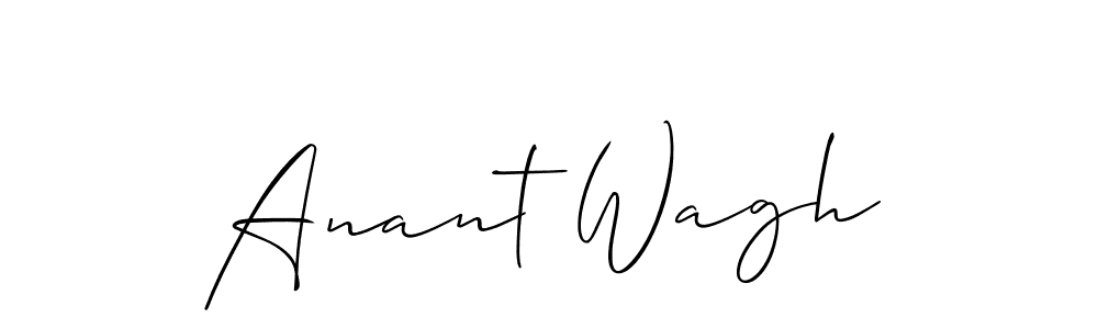 You can use this online signature creator to create a handwritten signature for the name Anant Wagh. This is the best online autograph maker. Anant Wagh signature style 2 images and pictures png