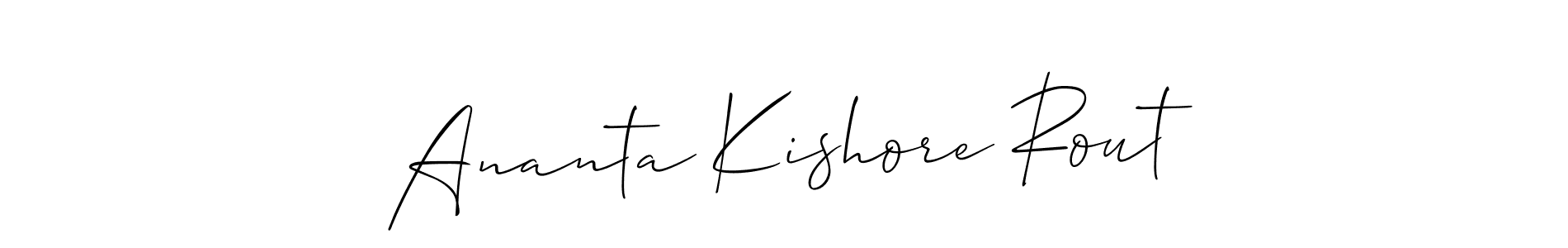 How to make Ananta Kishore Rout signature? Allison_Script is a professional autograph style. Create handwritten signature for Ananta Kishore Rout name. Ananta Kishore Rout signature style 2 images and pictures png