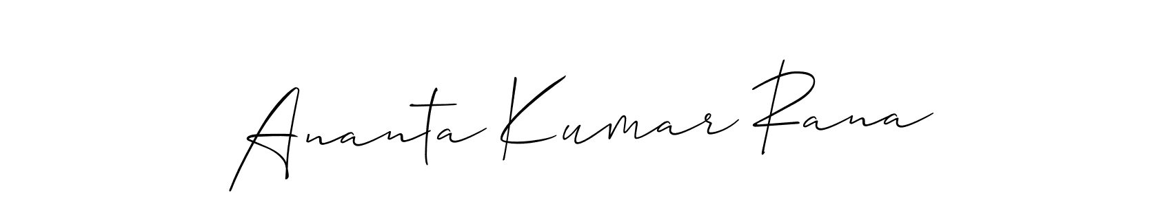 Use a signature maker to create a handwritten signature online. With this signature software, you can design (Allison_Script) your own signature for name Ananta Kumar Rana. Ananta Kumar Rana signature style 2 images and pictures png