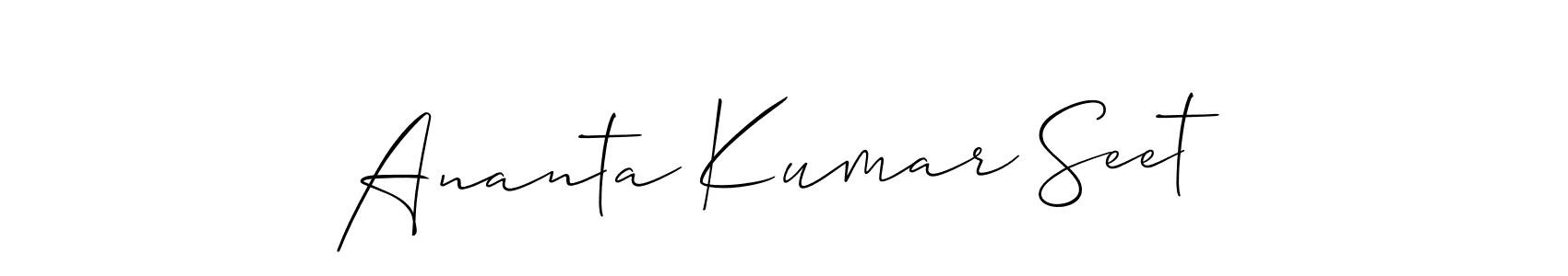 Make a beautiful signature design for name Ananta Kumar Seet. Use this online signature maker to create a handwritten signature for free. Ananta Kumar Seet signature style 2 images and pictures png