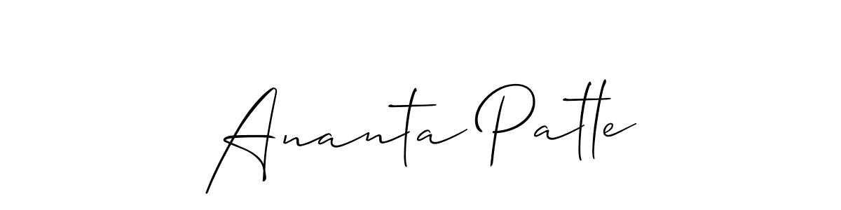 Also we have Ananta Patle name is the best signature style. Create professional handwritten signature collection using Allison_Script autograph style. Ananta Patle signature style 2 images and pictures png