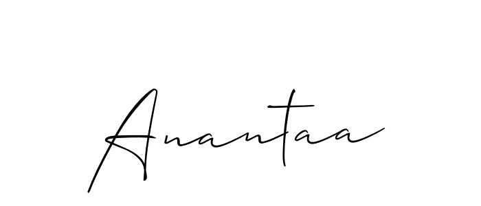 You should practise on your own different ways (Allison_Script) to write your name (Anantaa) in signature. don't let someone else do it for you. Anantaa signature style 2 images and pictures png