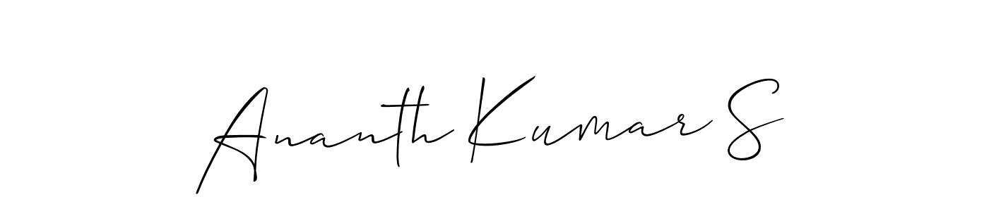 See photos of Ananth Kumar S official signature by Spectra . Check more albums & portfolios. Read reviews & check more about Allison_Script font. Ananth Kumar S signature style 2 images and pictures png