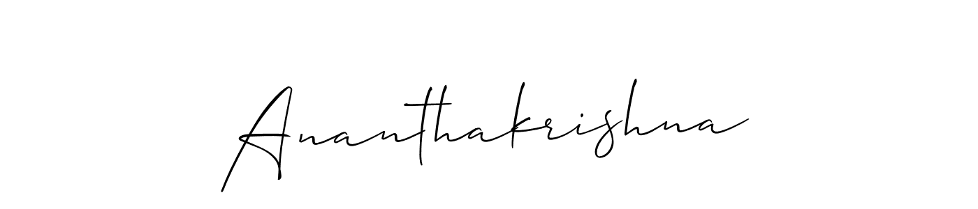It looks lik you need a new signature style for name Ananthakrishna. Design unique handwritten (Allison_Script) signature with our free signature maker in just a few clicks. Ananthakrishna signature style 2 images and pictures png