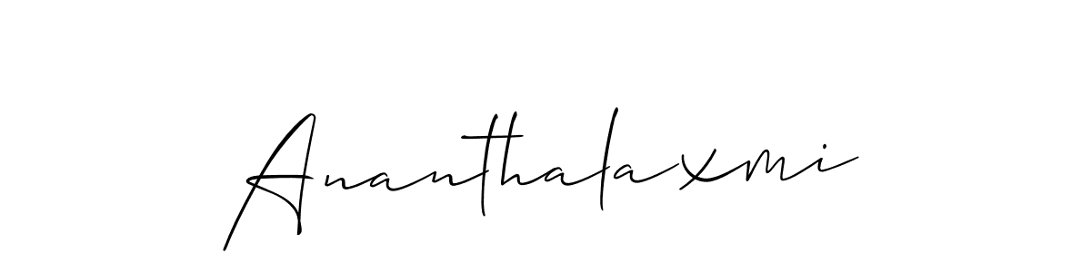 How to Draw Ananthalaxmi signature style? Allison_Script is a latest design signature styles for name Ananthalaxmi. Ananthalaxmi signature style 2 images and pictures png