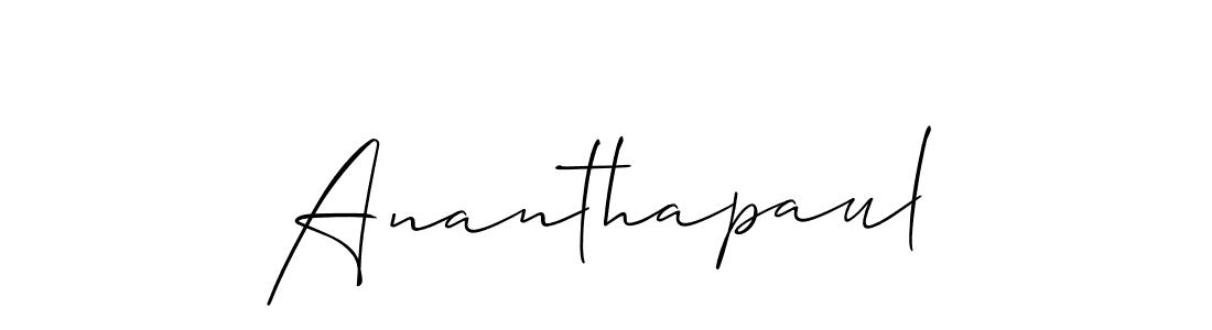 Also You can easily find your signature by using the search form. We will create Ananthapaul name handwritten signature images for you free of cost using Allison_Script sign style. Ananthapaul signature style 2 images and pictures png