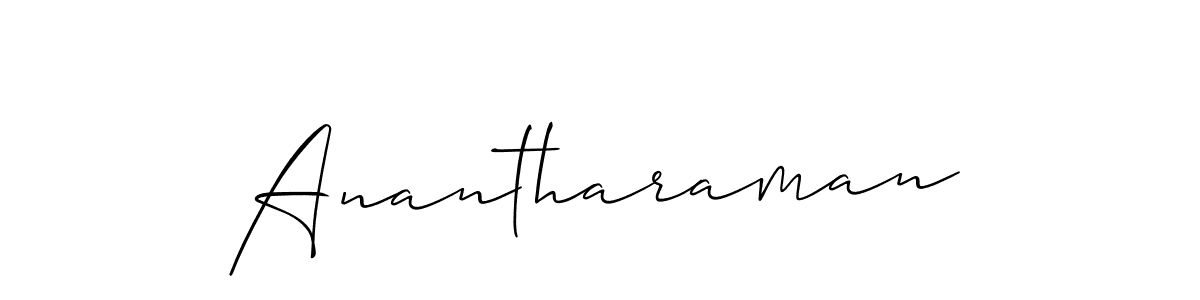 Use a signature maker to create a handwritten signature online. With this signature software, you can design (Allison_Script) your own signature for name Anantharaman. Anantharaman signature style 2 images and pictures png