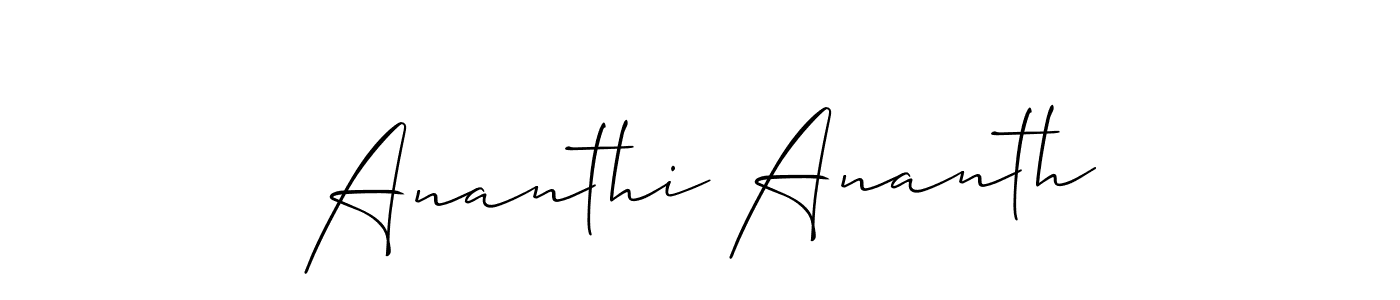 How to Draw Ananthi Ananth signature style? Allison_Script is a latest design signature styles for name Ananthi Ananth. Ananthi Ananth signature style 2 images and pictures png