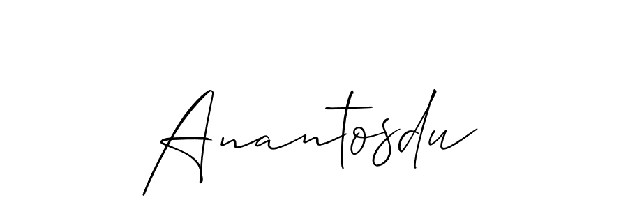 if you are searching for the best signature style for your name Anantosdu. so please give up your signature search. here we have designed multiple signature styles  using Allison_Script. Anantosdu signature style 2 images and pictures png