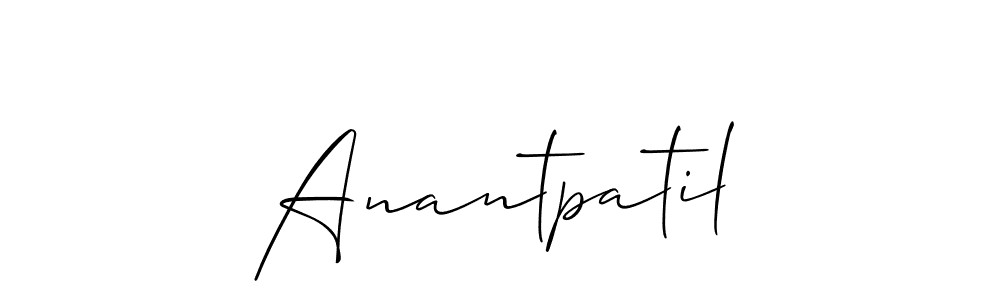 How to Draw Anantpatil signature style? Allison_Script is a latest design signature styles for name Anantpatil. Anantpatil signature style 2 images and pictures png