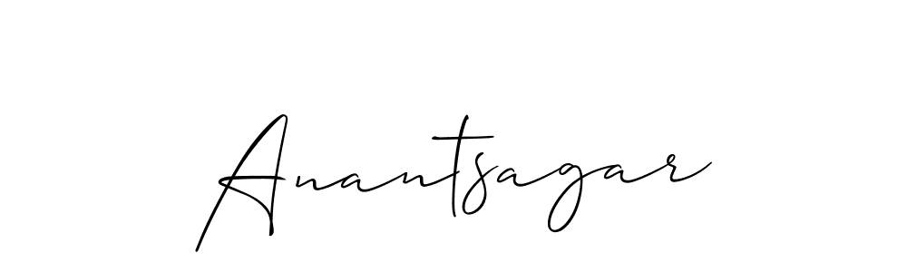 It looks lik you need a new signature style for name Anantsagar. Design unique handwritten (Allison_Script) signature with our free signature maker in just a few clicks. Anantsagar signature style 2 images and pictures png